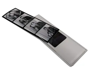 Magnetic Frame with Insert for Photobooth Strips, Refrigerator and Locker Magnet Picture Frame