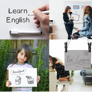 Custom Logo Double Sided Soft Edge White Board Kids Writing Drawing School <strong>A4</strong> Dry Erase White Board - Product Image 2