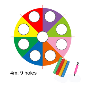 Diamètre 2M/3M/4M/5M/6M arc-<span class=keywords><strong>en</strong></span>-ciel pas cher enfants préscolaire jouer <span class=keywords><strong>Parachute</strong></span> avec 8 poignées pour <span class=keywords><strong>jeu</strong></span> de travail d'équipe - Product Image 6
