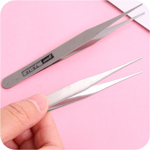 Pince à épiler en acier inoxydable gooi DIY TS-15 - Convient pour la numismatique, l'art, la réparation électronique, la beauté, le nail art, etc. - Product Image 5