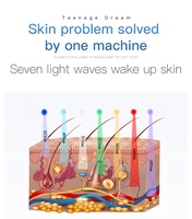 Appareil de massage photonique multicolore, machine de beauté électronique professionnelle pour salon