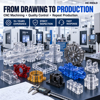 Pièces de précision personnalisées en polycarbonate (PC) usinées CNC, fraisage et tournage 3, 4 et 5 axes, fabricant