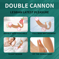 Vibromasseur sans bretelles en silicone liquide pour femmes, jouet sexuel portable pour femme, plug anal pour lesbiennes