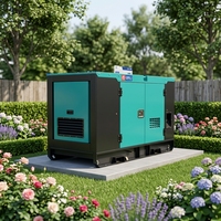Yumei 15-30KW Leiser Dieselgenerator Wassergekühlt 24V DC Elektrostart 50Hz 220V 99% Effizienz Smart-Modul