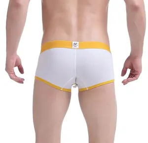 Único pênis design macio e confortável 100% algodão masculino roupa íntima sexy