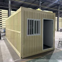 Maison conteneur moderne du milieu du siècle à assemblage rapide pour les secours en cas de catastrophe et les abris d'urgence