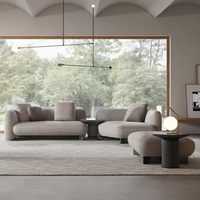 Nordique rétro simple chaise longue créatif hippopotame Design sectionnel canapé éponge remplissage tissu artificiel salon canapés