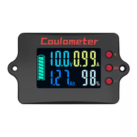 PZEM-037 haute précision USB 100A Shunt LCD testeur de batterie à affichage numérique pour compteur de capacité de batterie au Lithium pour voiturette de Golf