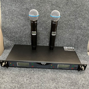 Micrófono Inalámbrico SHU UR24D, Micrófono de Mano para Presentaciones, Micrófono Inalámbrico UHF para <span class=keywords><strong>Karaoke</strong></span> en Casa y Escenario - Product Image 1