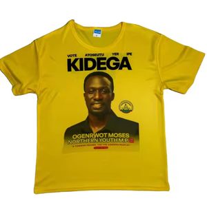 Venta al por mayor de camisetas personalizadas para campaña electoral, jersey de Tela con estampado transpirable de poliéster, sublimación para hombre de gran tamaño - Product Image 1