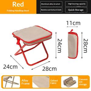 Складной уличный стул с ручкой, портативный, для кемпинга, рыбалки, с молнией, в упаковке для почтовых отправлений - Product Image 6