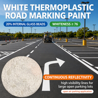 Peinture de marquage routier blanche bicomposante MMA à froid, réflectivité continue pour parkings