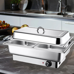 Contenitore riscaldante Buffet <span class=keywords><strong>elettrico</strong></span> 9L scaldabagno contenitore buffet piatto per feste Catering banchetti Set - Product Image 3