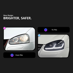 Gruppo Faro a LED Luce Diurna 12V per <span class=keywords><strong>Volkswagen</strong></span> <span class=keywords><strong>Golf</strong></span> 5 V MK5 Aggiornamento Modificato Stile <span class=keywords><strong>7.5</strong></span> - Product Image 3