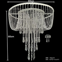 Lustres de plafond pour mariage, suspensions de plafond en acrylique, décoration de salle de réception, décor de scène de mariage, accessoires de mariage