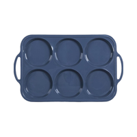 Moule à muffins en silicone jetable de 4 pouces avec cadre en métal antiadhésif pour les sandwichs Whoopie Pie Breakfast Baking Egg Baking