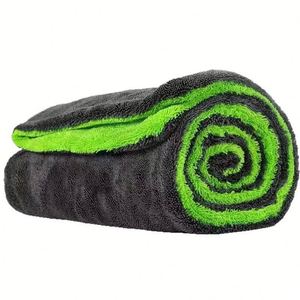 Serviette de nettoyage automobile en microfibre épaisse, séchage rapide, non tissée, double face, fil torsadé, super absorbante, sans rayures, pour SUV pleine grandeur - Product Image 1