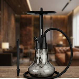 Ensemble Chicha DARKSIDE, Ensemble Chicha <span class=keywords><strong>Intro</strong></span> DARKSIDE, Nouvelle Chicha de Luxe avec Verre, Narguile DARKSIDE, Sheesha, Shisha, Chicha - Product Image 2