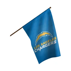 New Arrival Los-Angeles-Chargers High Color Fastness Double Sided Custom nfl Team Flags with logo custom print