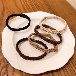 High Elasticity <b>Braided</b> Hair Tie Solid Color Fabric Manual Craft Daily Use Headdress - Product Image 2