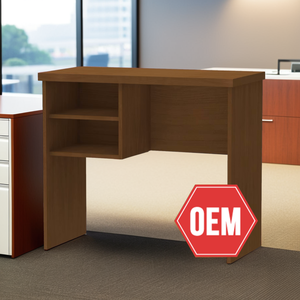 OEM Custom <b>Modern</b> Design <b>Office</b> <b>Desk</b> with 2 Wooden Shelves Malaysia Made <b>for</b> Commercial Use Contemporary Style - Product Image 1
