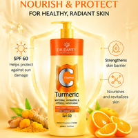 Fabricant de lotion 500ml Biologique Hydratation Profonde Nourrissante Vitamine C Curcuma Éclaircissant Produits de Soin pour Peaux Africaines