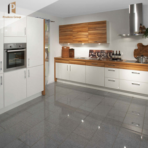 Armoire de <span class=keywords><strong>cuisine</strong></span> en PVC à grain de bois au design simple pour la <span class=keywords><strong>cuisine</strong></span> à domicile <span class=keywords><strong>Cuisine</strong></span> complète - Product Image 3