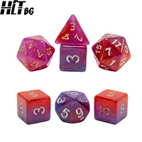 Ensemble de dés DND 7 pièces, dés polyédriques en acrylique, dés de jeu de rôle 16 mm, fournisseur en gros