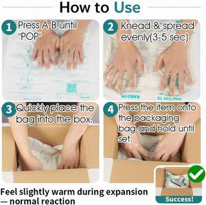 Sac de protection en mousse à pression manuelle Quanheng, sac d'emballage antichoc pour articles fragiles, taille personnalisée disponible - Product Image 4