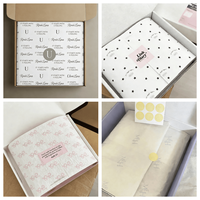Papier d'emballage fin personnalisé avec logo, taille et couleur sur mesure pour l'emballage de vêtements, de bijoux et d'étiquettes