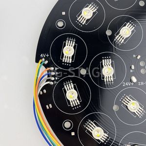 18X12W RGBW 4in1 24V LED 파 라이트 전문 프레넬 조명 베어 LED 패널 보드 및 수리 부품 키트 - Product Image 4