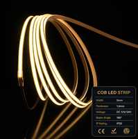 Bande LED COB ultra-mince 5 mm 8W 6500K CRI90 avec contrôle intelligent WiFi, découpable, dimmable, étanche IP33, certifiée BIS ETL CE – Approvisionnement direct usine