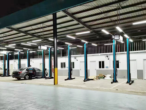 Thủy lực 2 cột nâng lên nhà để xe thiết bị 5500 kg với cầu dưới với giàn trên đồng bộ bằng cáp thép xe nâng lên - Product Image 5