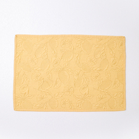 Tapis isolant thermique jaune 100% polyester, lavable en machine, pour cuisine et salle à manger