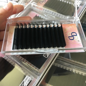 ขนตาปลอม0.03 05 07เมกะวอลลุ่มฉลากตามสั่งโลโก้ได้ตามต้องการสีดำเข้มเรียบเนียนเหมือนขนมิงค์ - Product Image 1