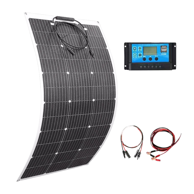 Complete Kit 120W 360W Flexible Solar Panel With Battery Inverter MPPT Charge Controller All Set for Off Grid System