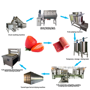 European Design <strong>Industrial</strong> Fruit Leather Production Line Equipment Machinery Core Including Gear Motor Manufacturing Plant - Product Image 1