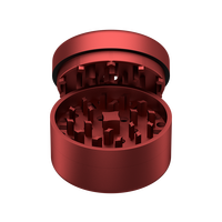 Broyeur à herbes cylindrique en aluminium élégant 62 mm, 3 pièces, en métal, pour herbes sèches, design personnalisé, vente en gros
