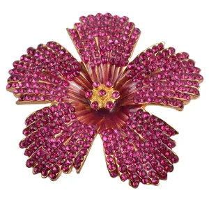 Good quality ruby diamond brooches forever crystals jewelry