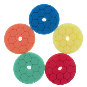 Éponges de polissage en mousse pour <span class=keywords><strong>voiture</strong></span> avec crochet et boucle hexagonales de 95 mm, trous de 22 mm pour polisseuses orbitales/rotatives, tampons de polissage pour le cirage et le lustrage des voitures - Product Image 6