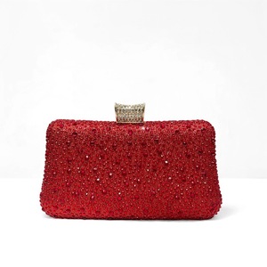 Sac de soirée brillant en strass, nouveau sac à bandoulière en daim orné de cristaux pour mariage et robe de demoiselle d'honneur - Product Image 5