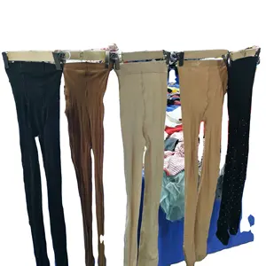 Оптовая продажа женских леггинсов second hand сексуальные длинные чулки б/у тюки для одежды