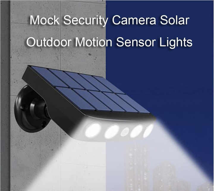 Powerful 4 LED Solar Security Lights Outdoor Decor Sensor Motion 3 Modes Street Waterproof Lamp Wall Night Work Light for Garden