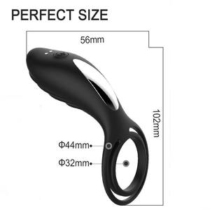 Ypm Seksspeeltje Vibrerende Haan Ring Erectie Ondersteuning Koppels Plezier Verbeteren Clit Stimuleren <span class=keywords><strong>Penis</strong></span> Ring Vibrator - Product Image 5