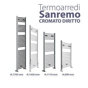 Calentador de toallas recto cromado SAN REMO H 1703 L 550 - Product Image 2