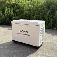 Generador Silencioso de Gas Natural/GLP Tipo GENERAC para Clima Frío, 8KW, con Arranque Remoto, para Uso Doméstico