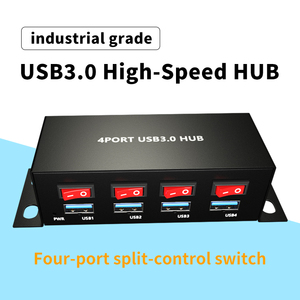 Kdata tùy chỉnh Powered chuyển đổi sạc công nghiệp chất lượng cao 3.0 tốc độ cao <span class=keywords><strong>USB</strong></span> <span class=keywords><strong>Hub</strong></span> 4 cổng dữ liệu - Product Image 4