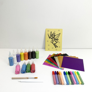 Sand Art Kit Artigianato per i bambini con 12 sabbie colorate fai da te dolci dipinti artigianali per bambini arti attività di apprendimento educativo - Product Image 1