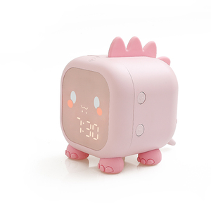 Luz nocturna para dormir y despertar para bebé, <span class=keywords><strong>dinosaurio</strong></span> <span class=keywords><strong>travieso</strong></span> de silicona, entrenador de sueño, reloj despertador para niños - Product Image 6