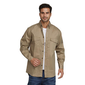 Camisa de Trabajo Ignífuga Crown HRC2 14cal/cm² de Nailon y Algodón, Corte Regular, Ropa de Seguridad - Product Image 5